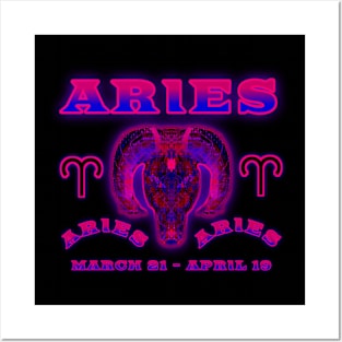 Aries 6a Black Posters and Art